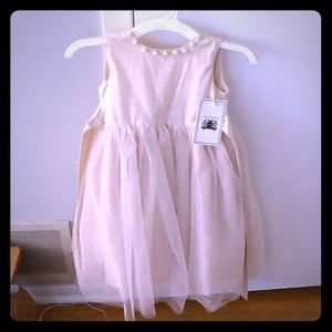 New-2T Fancy Dress with Pearl Accents